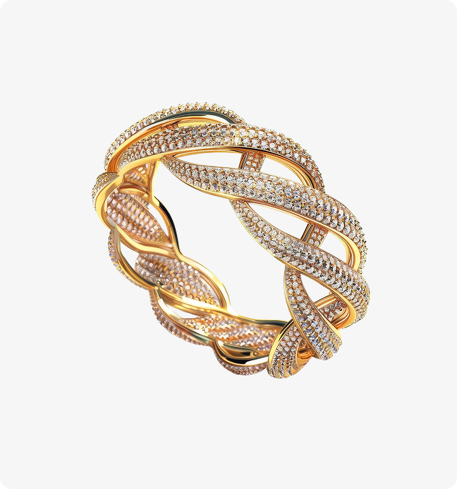 Color Crown Halo Ring