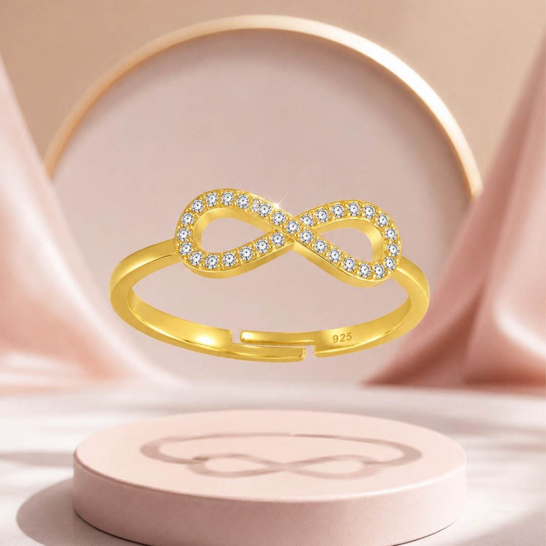 Infinity Adjustable Ring   (Made With 925 silver)