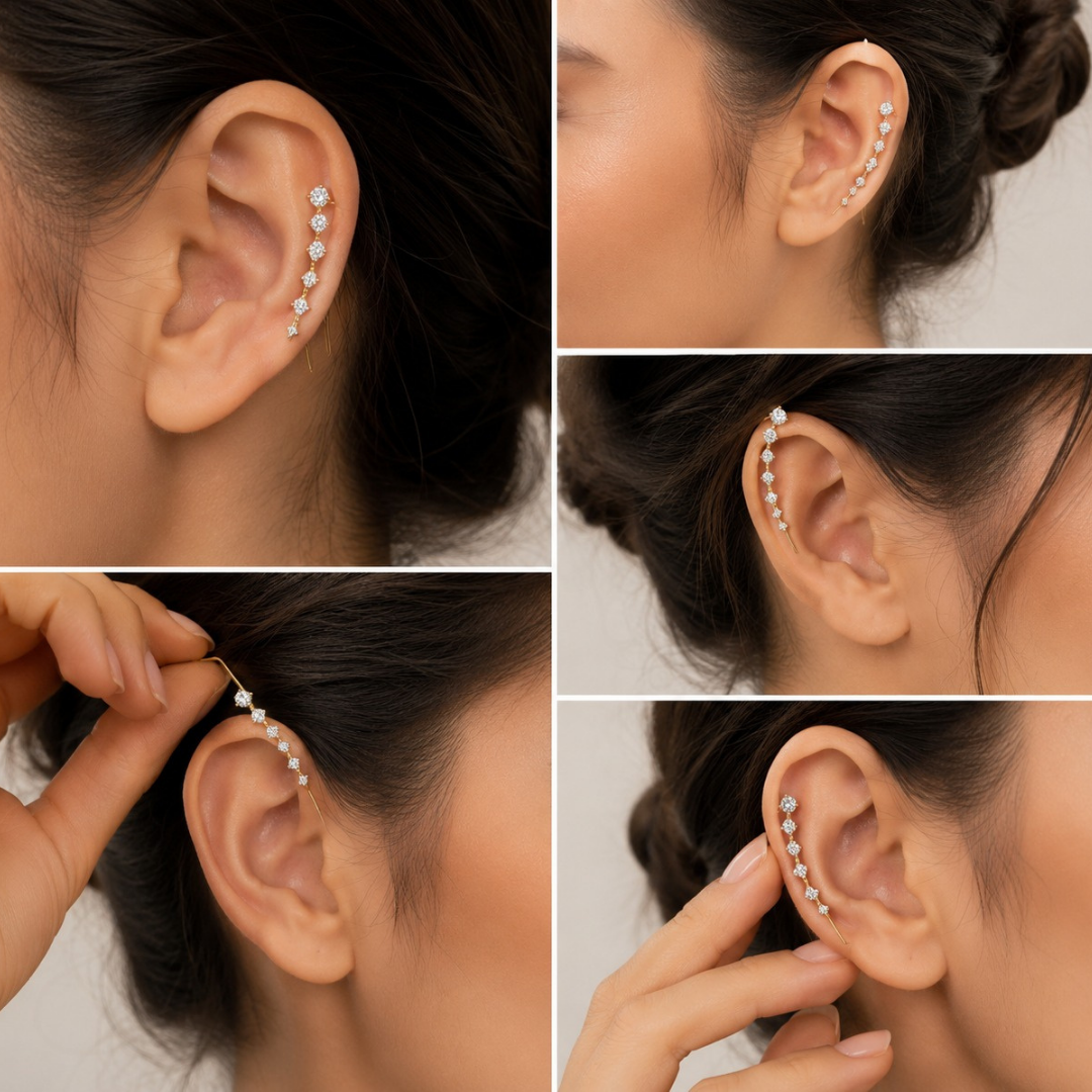 Aurora Shine Ear Cuff (Made With 925 Silver)