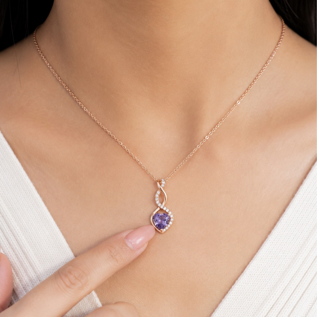 Eternal Heart Infinity Pendant (Made With 925 Silver)