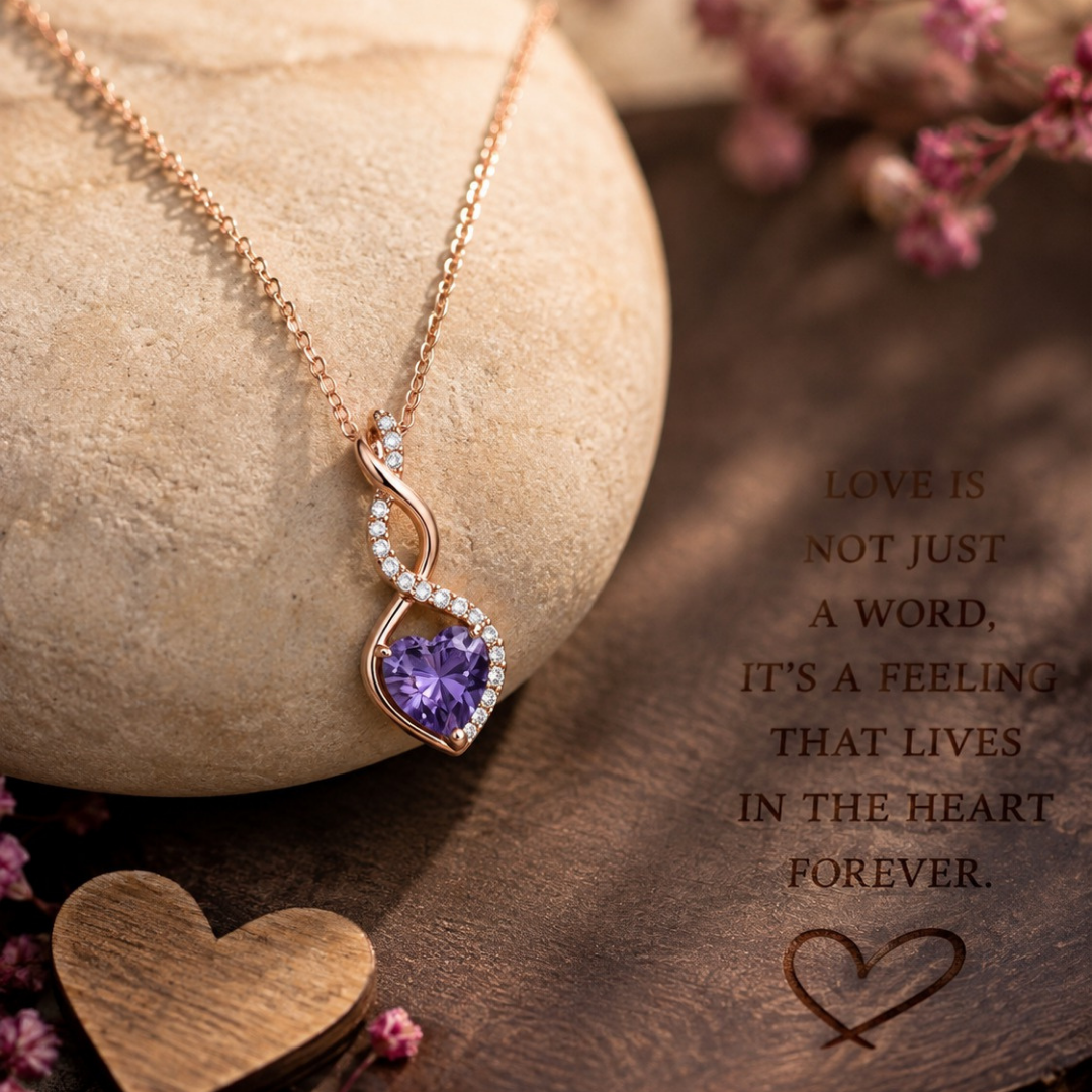 Eternal Heart Infinity Pendant (Made With 925 Silver)