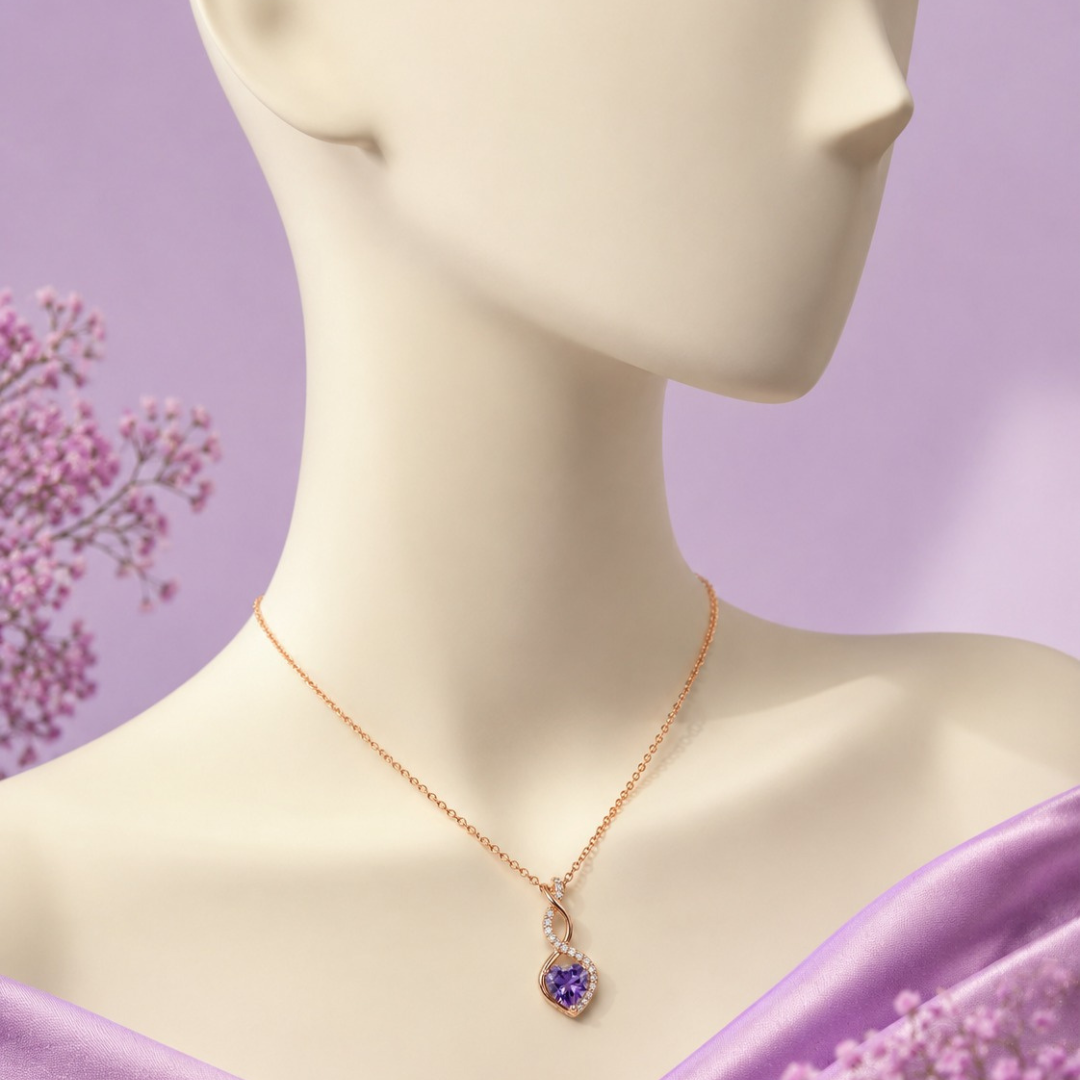 Eternal Heart Infinity Pendant (Made With 925 Silver)