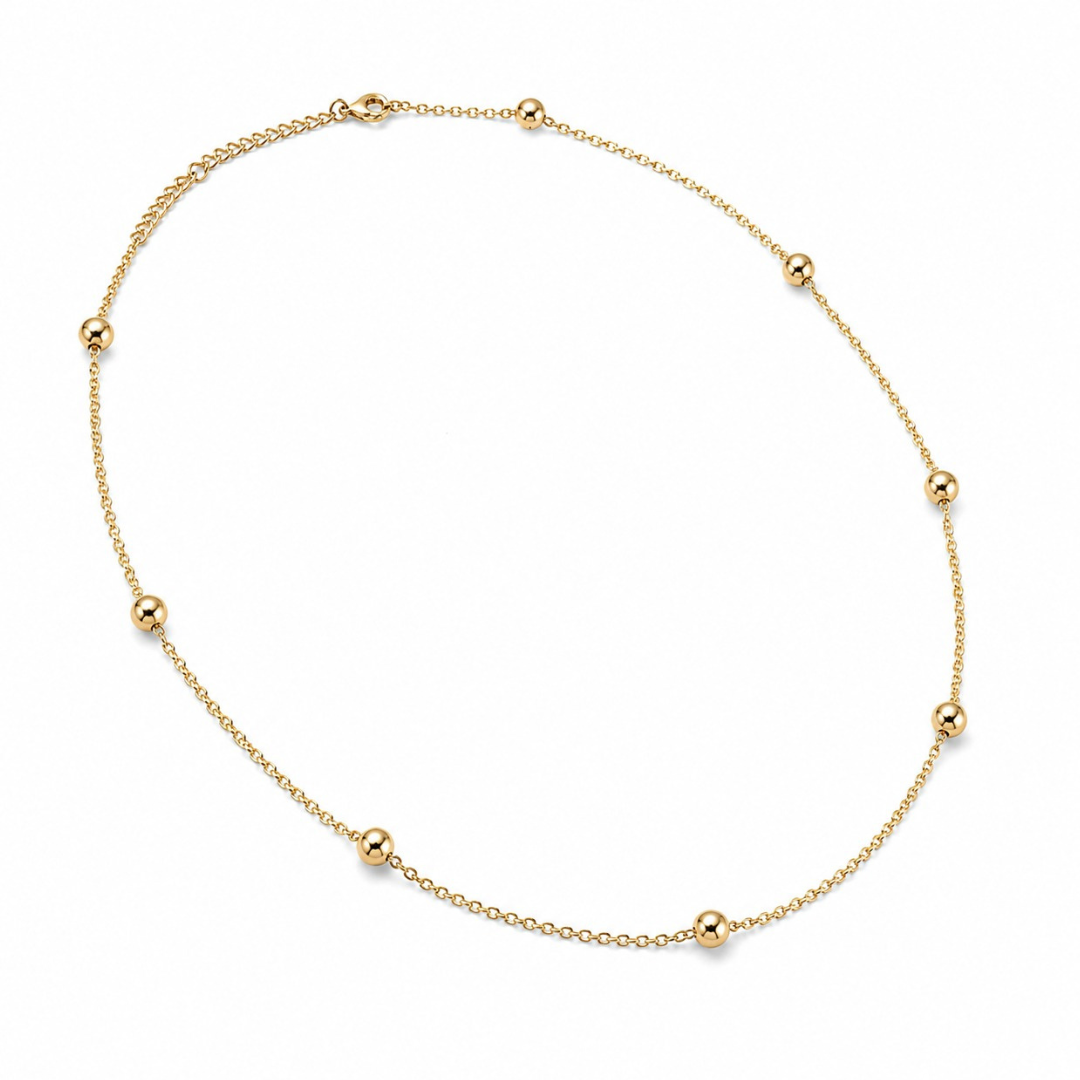 Ball Accent Anchor Chain (Made With 925 silver)