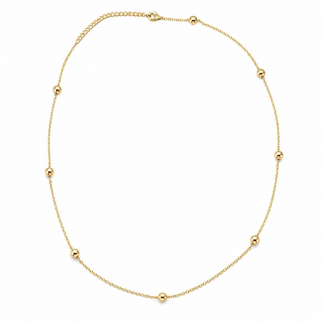 Ball Accent Anchor Chain (Made With 925 silver)