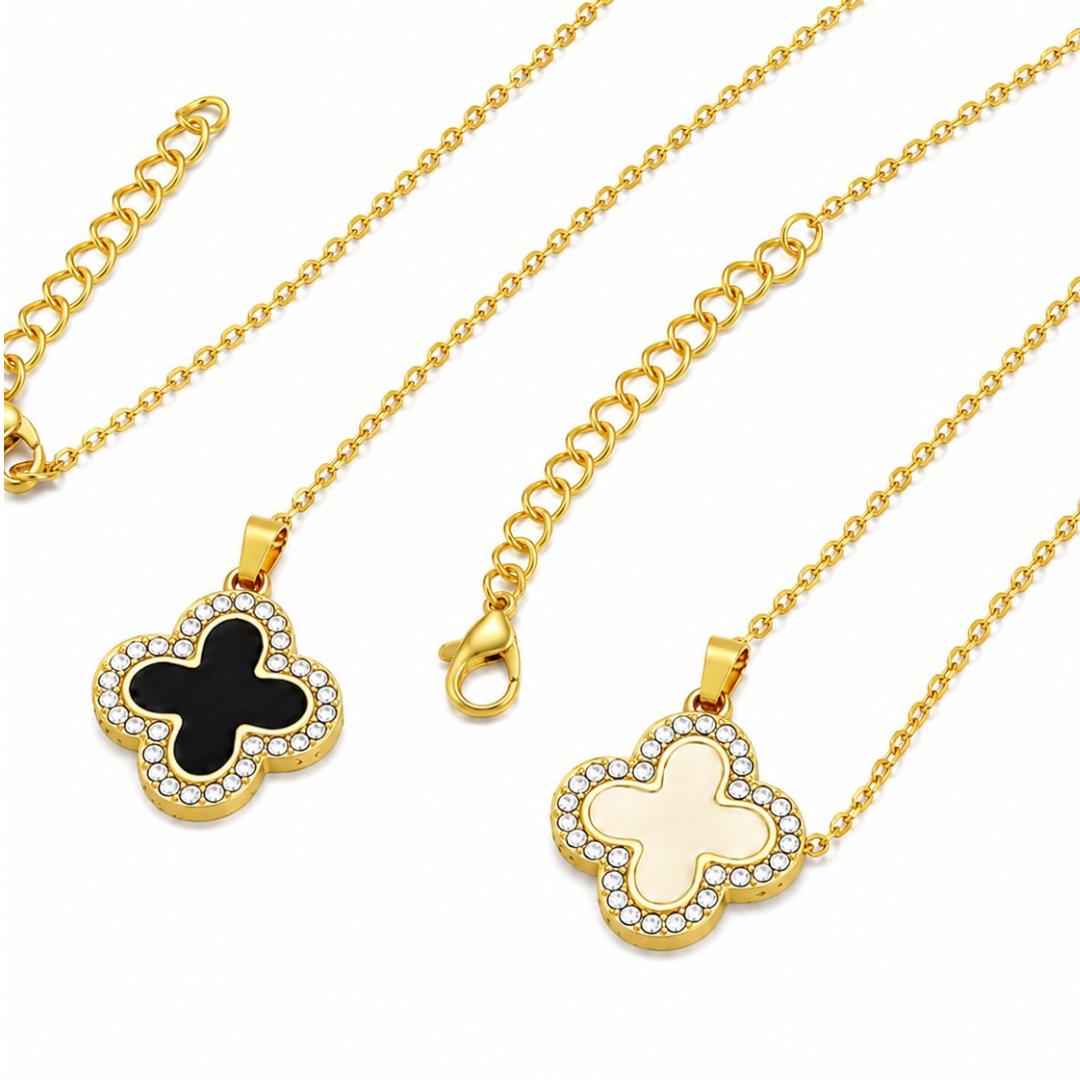 Clover Duo pendant (Made With 925 silver)