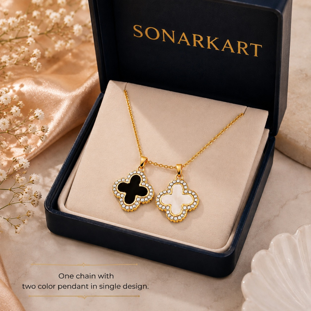 Clover Duo pendant (Made With 925 silver)