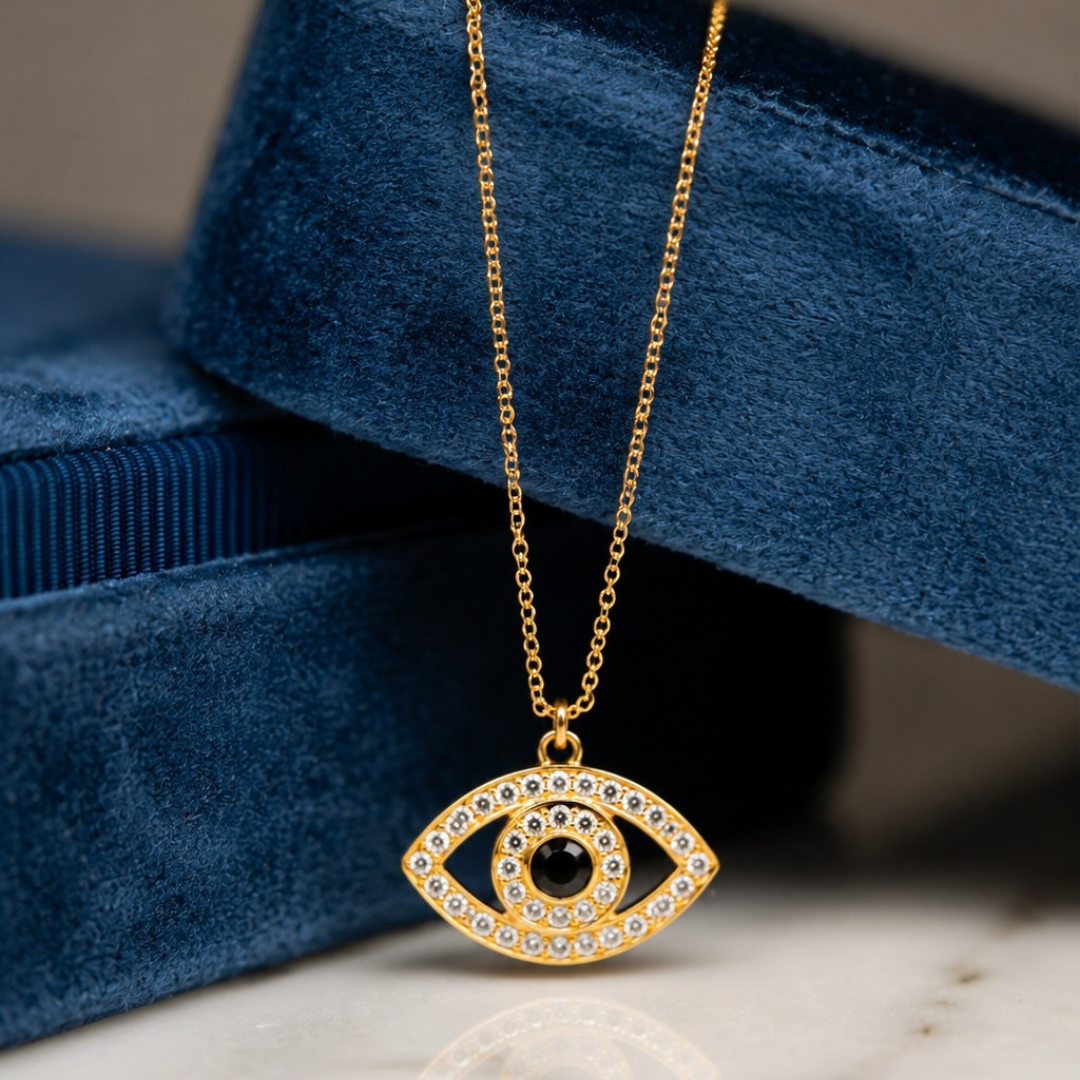 Evil Eye Pendant (Made With 925 Silver)