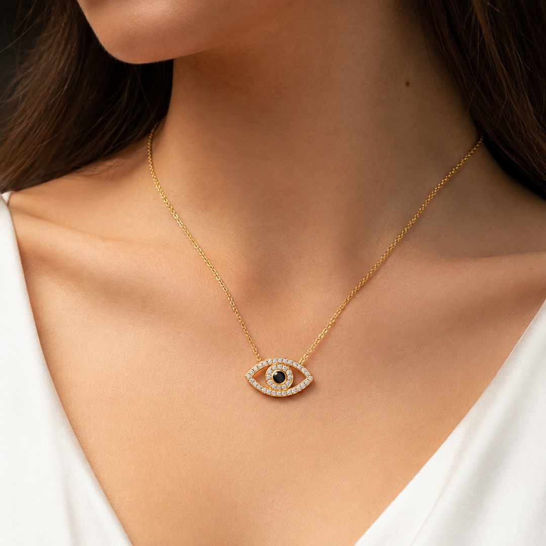 Evil Eye Pendant (Made With 925 Silver)