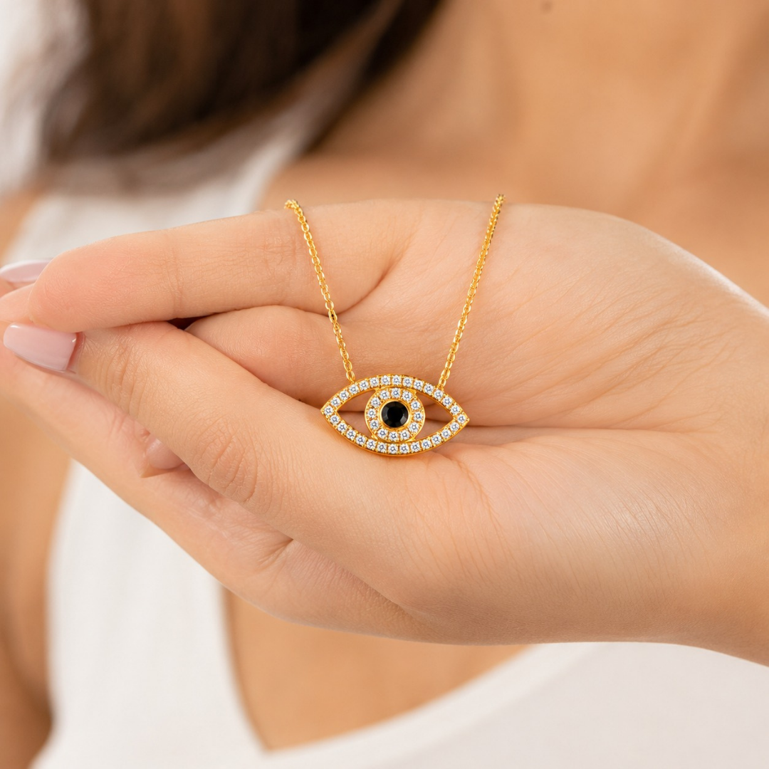 Evil Eye Pendant (Made With 925 Silver)