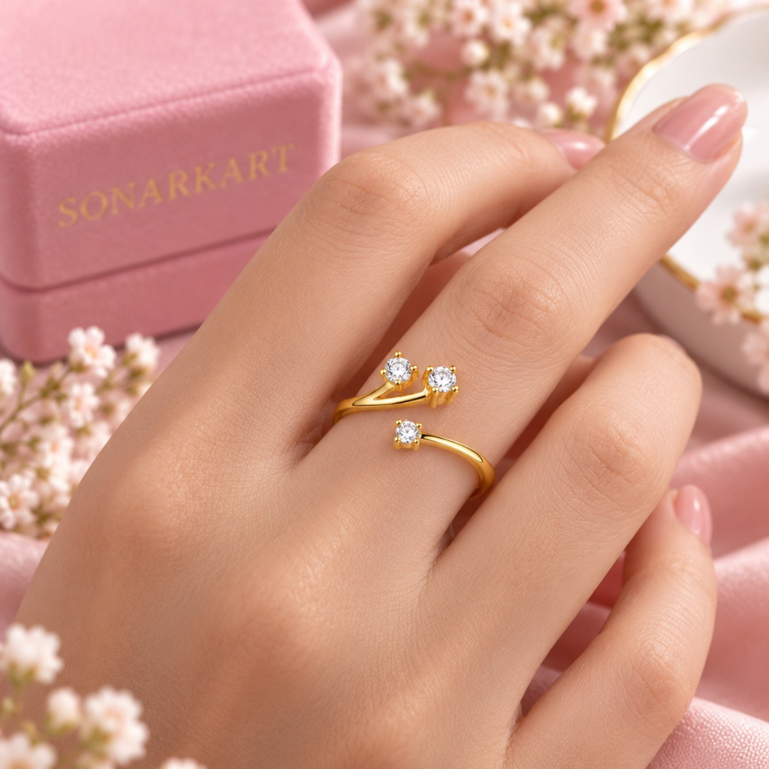 Eternal Trio Zircon Ring(Made With 925 Silver)