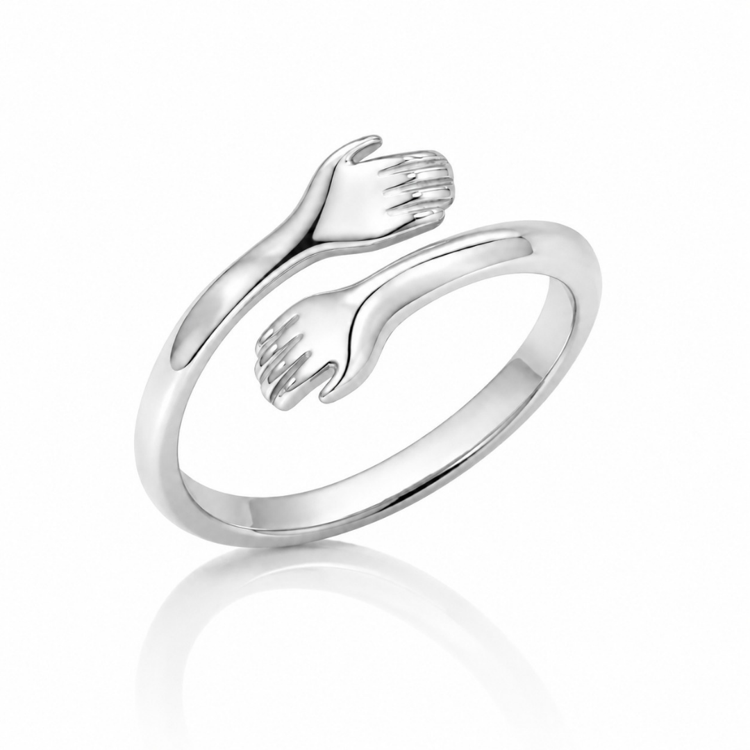 Forever Hug Ring ( Made With 925 Silver)