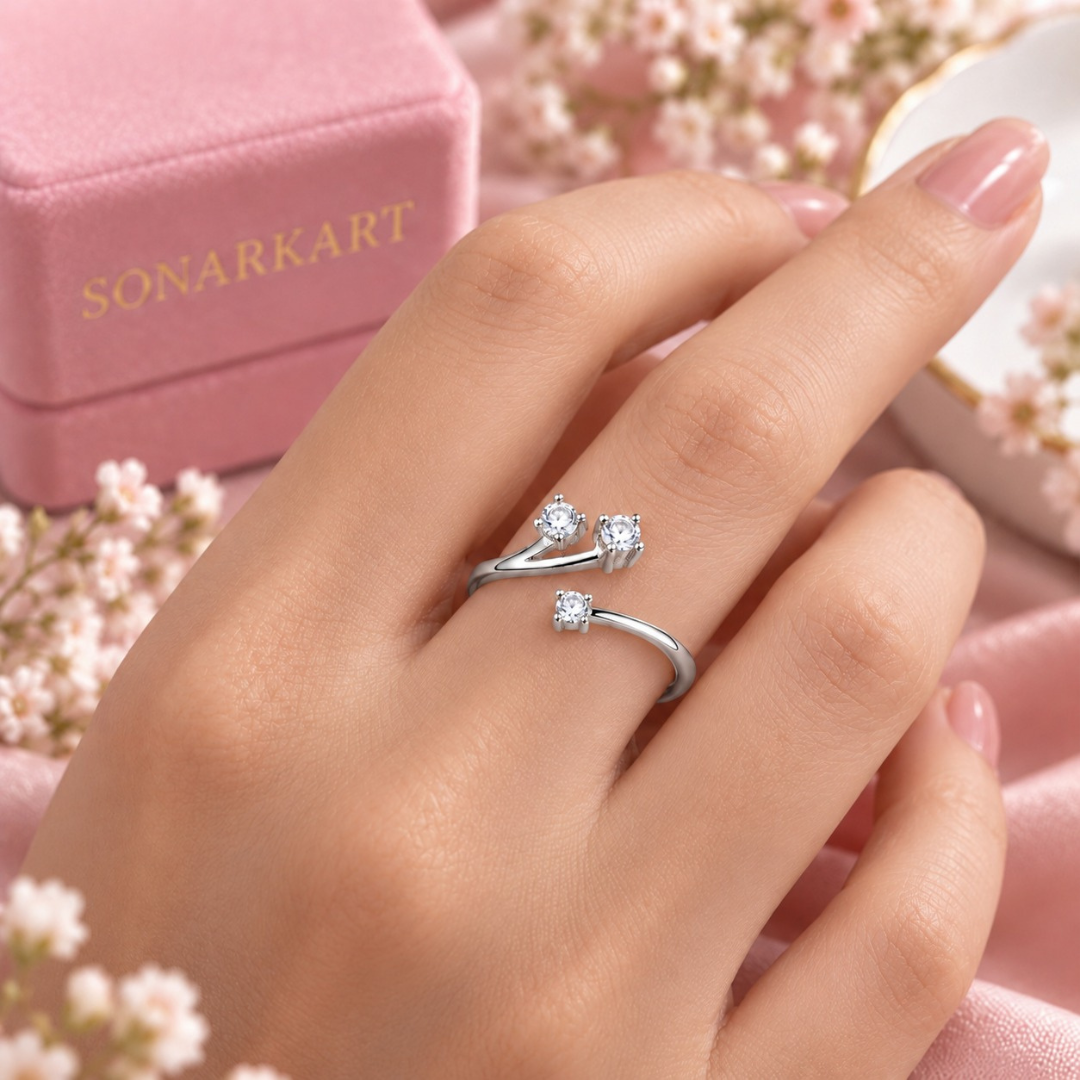 Eternal Trio Zircon Ring(Made With 925 Silver)