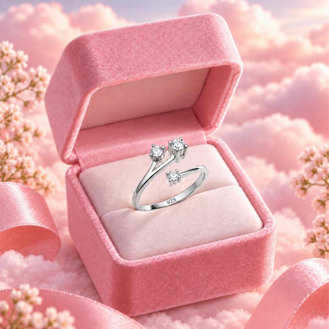 Eternal Trio Zircon Ring(Made With 925 Silver)
