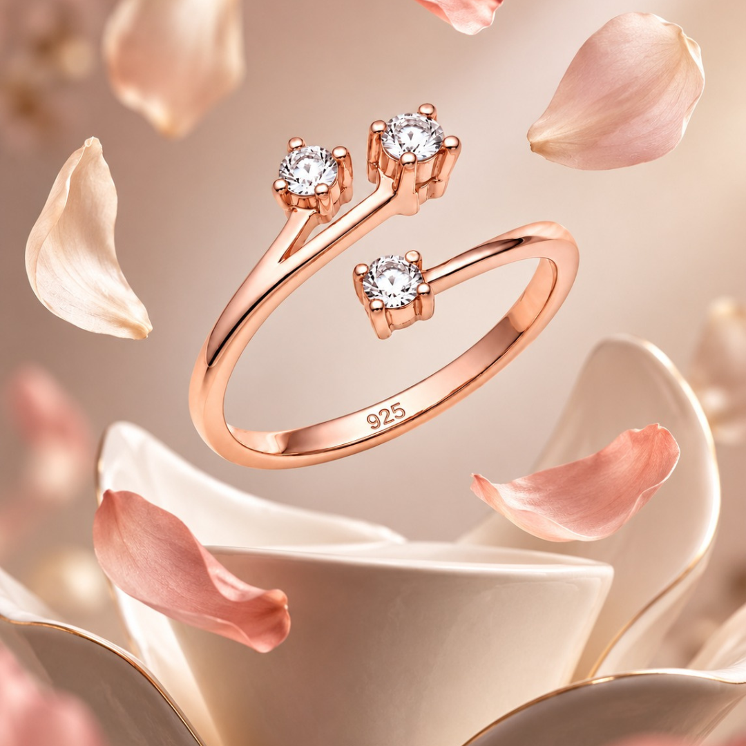 Eternal Trio Zircon Ring(Made With 925 Silver)