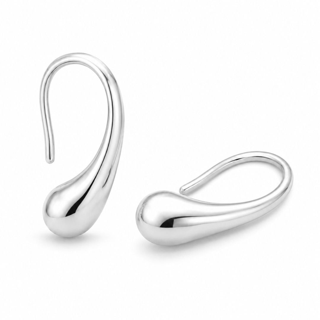 Minimalist Liquid Drop Hook Earring