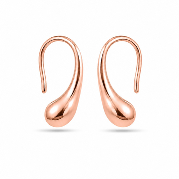 Minimalist Liquid Drop Hook Earring ( Made With 925 Silver)