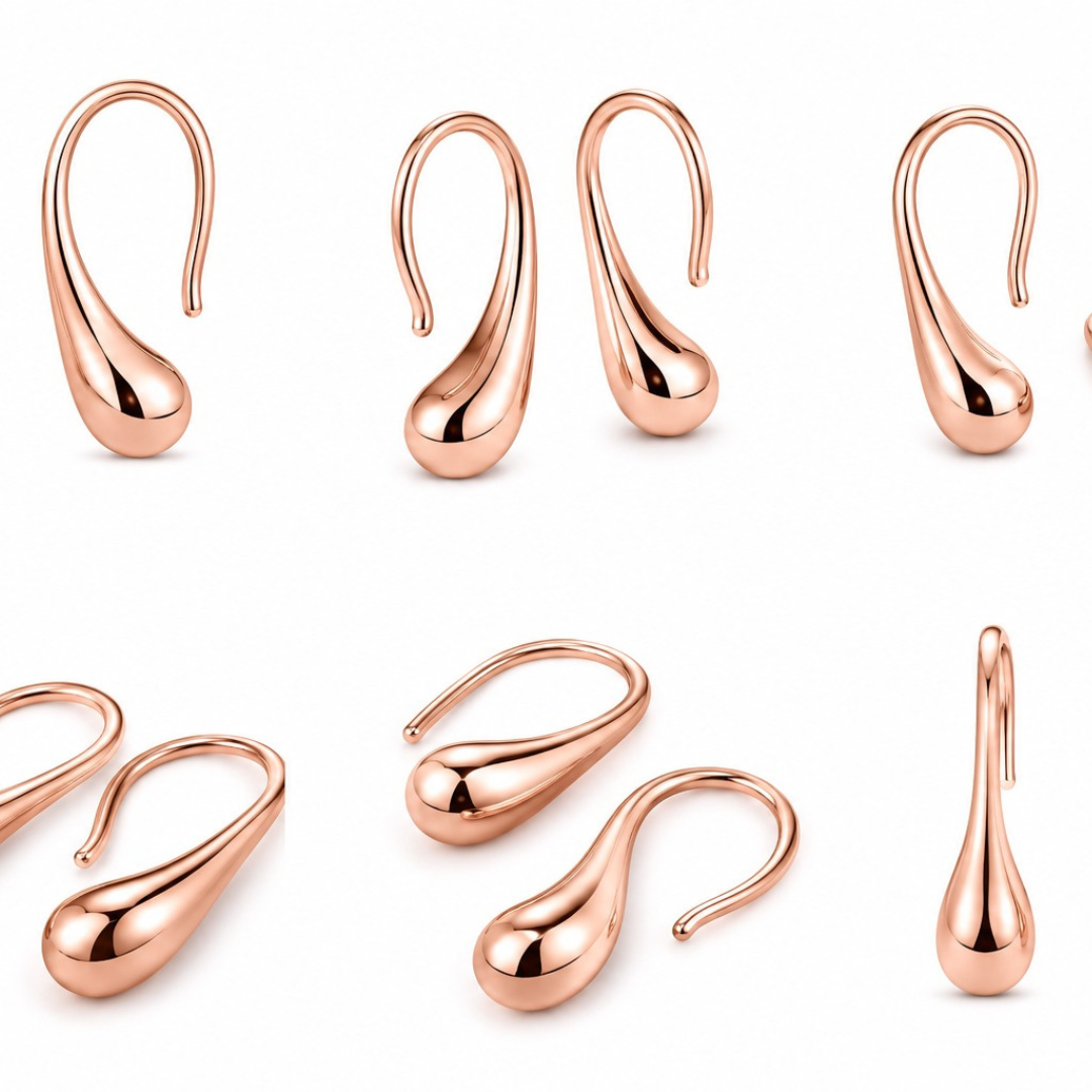 Minimalist Liquid Drop Hook Earring ( Made With 925 Silver)
