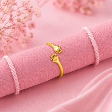 Forever Hug Ring ( Made With 925 Silver)