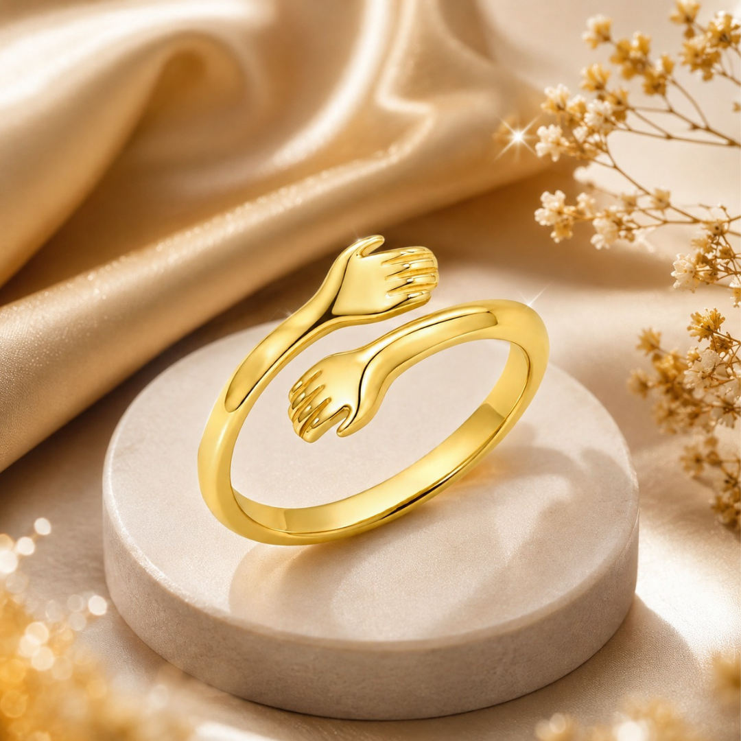 Forever Hug Ring ( Made With 925 Silver)