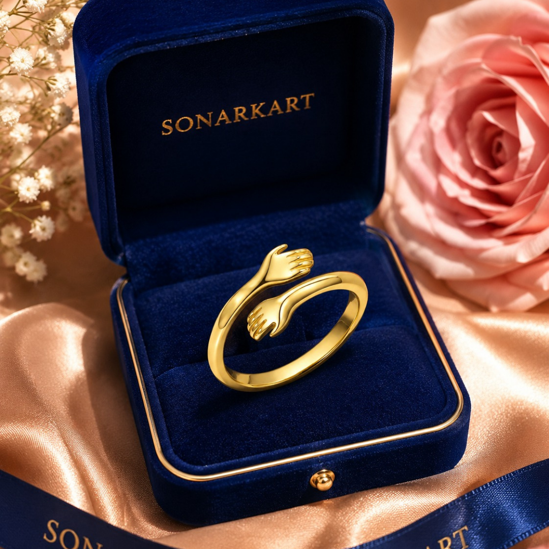 Forever Hug Ring ( Made With 925 Silver)