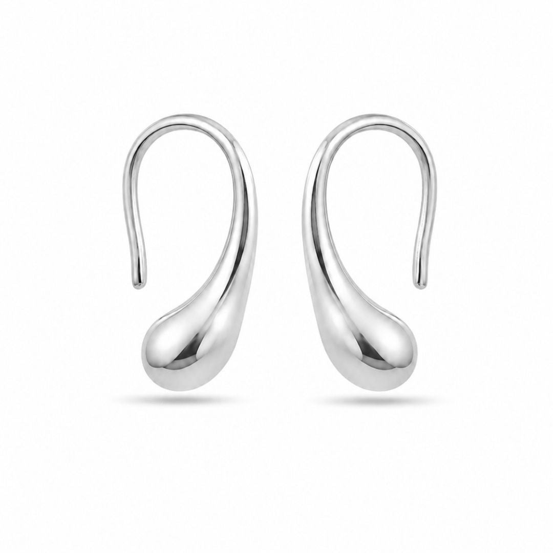 Minimalist Liquid Drop Hook Earring