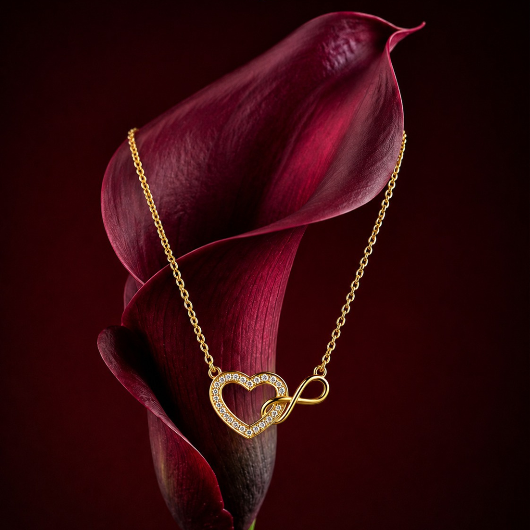 Eternal Heart Infinity Pendant (Made With 925 Silver)