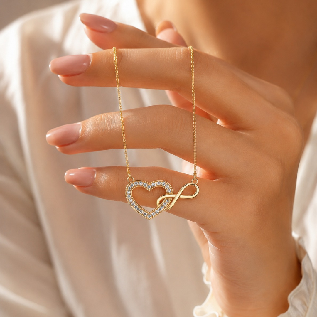 Eternal Heart Infinity Pendant (Made With 925 Silver)
