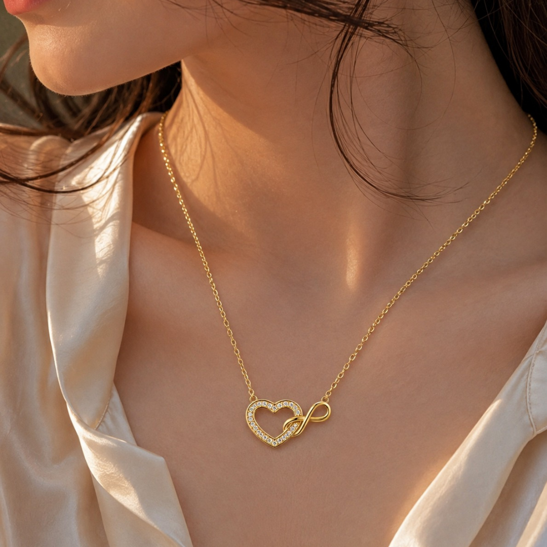 Eternal Heart Infinity Pendant (Made With 925 Silver)
