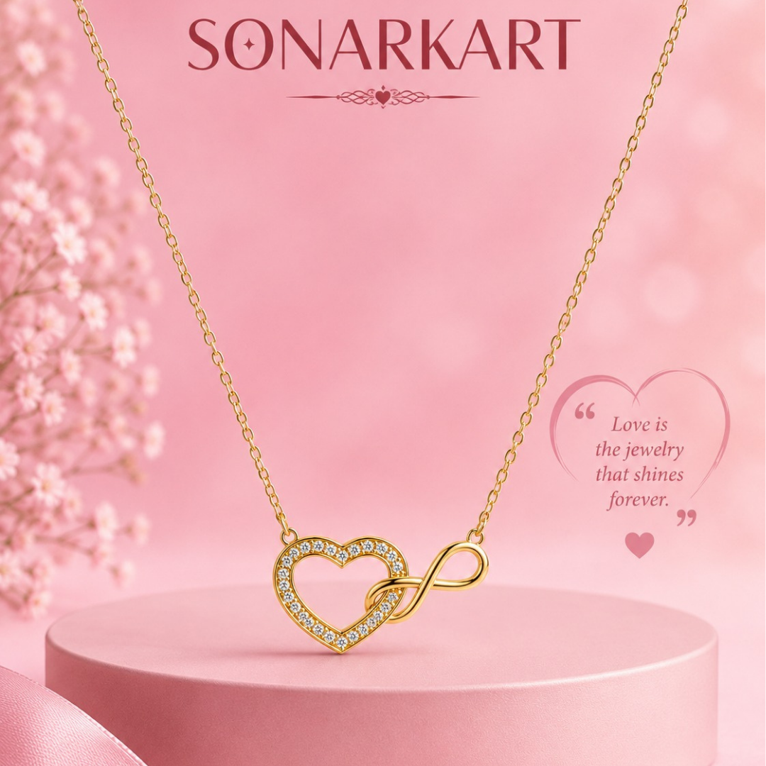 Eternal Heart Infinity Pendant (Made With 925 Silver)
